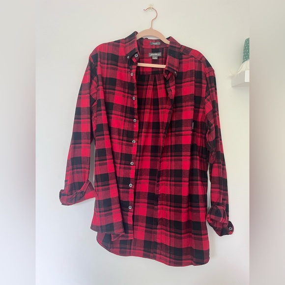 EDDIE BAUER FLANNEL SHIRT - Picture 1 of 3